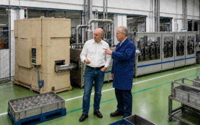 Output­stei­ge­rung & flexi­ble Seri­en­fer­ti­gung · Alumi­nium-Umform­teile Auto­mo­tive